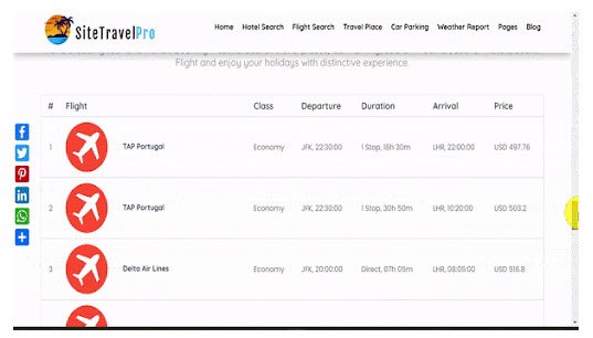 Site Travel Pro Demo