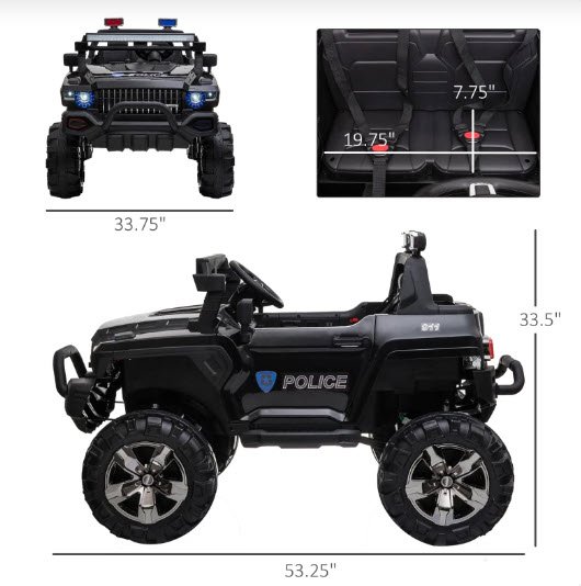 Aosom 12V Ride On Police Car Review