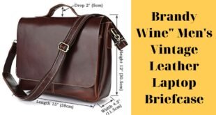 Brandy Wine Men's Vintage Leather Laptop Briefcase (1)